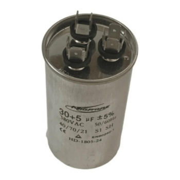 Capacitor Duplo 30 + 5uf 380v metal